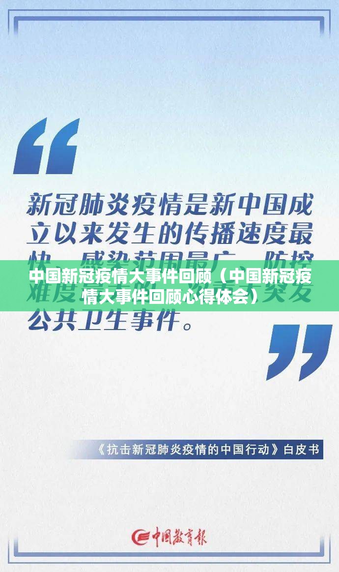 中国新冠疫情大事件回顾（中国新冠疫情大事件回顾心得体会）