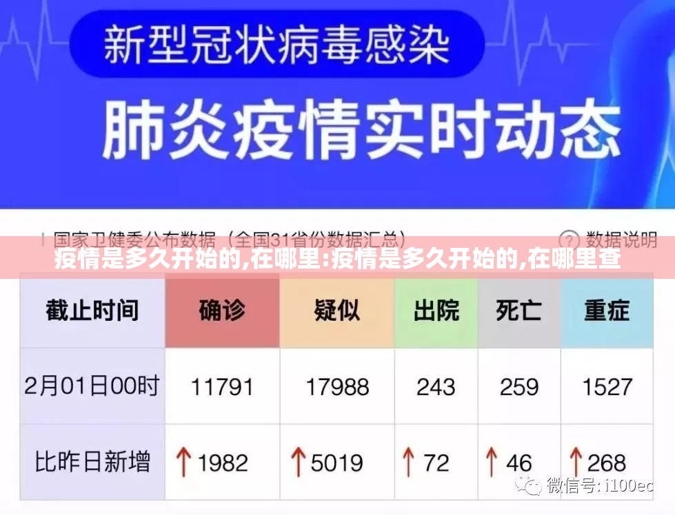 疫情是多久开始的,在哪里:疫情是多久开始的,在哪里查