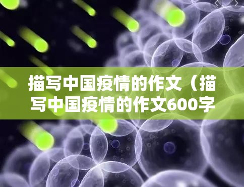 描写中国疫情的作文（描写中国疫情的作文600字）