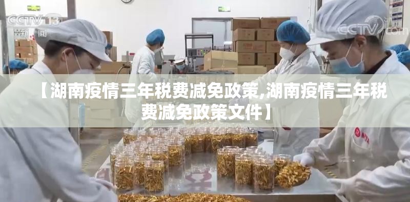 【湖南疫情三年税费减免政策,湖南疫情三年税费减免政策文件】