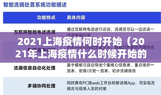 2021上海疫情何时开始（2021年上海疫情什么时候开始的）