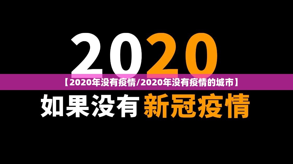 【2020年没有疫情/2020年没有疫情的城市】