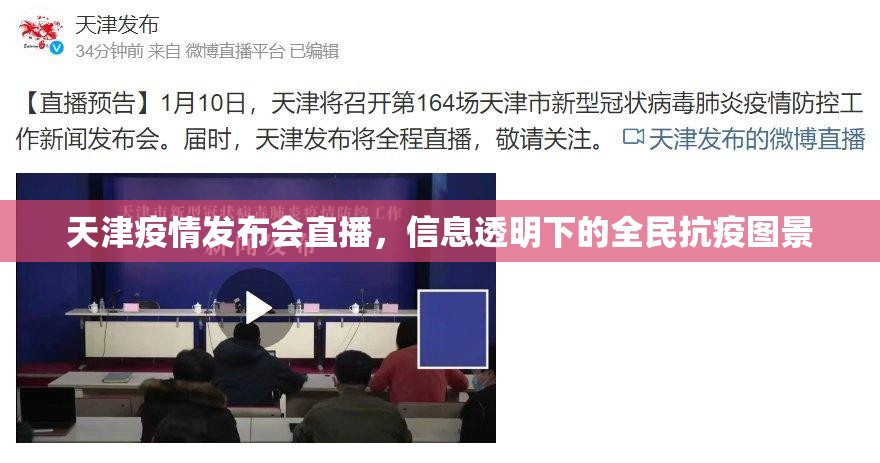 天津疫情发布会直播，信息透明下的全民抗疫图景