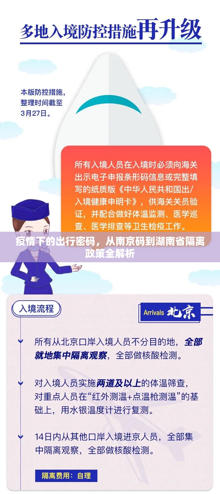 疫情下的出行密码，从南京码到湖南省隔离政策全解析