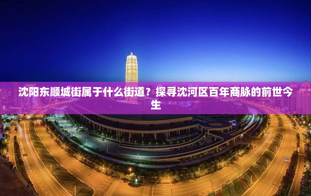 沈阳东顺城街属于什么街道？探寻沈河区百年商脉的前世今生